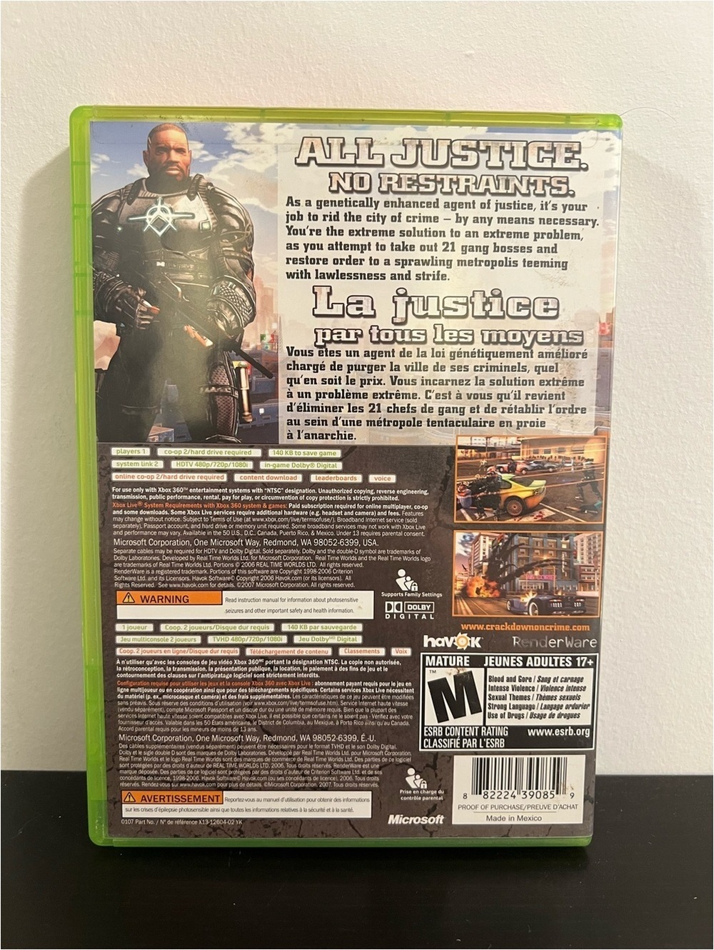 XBOX 360 Game Crackdown CIB Complete In Box Tested - Picture 2 of 4